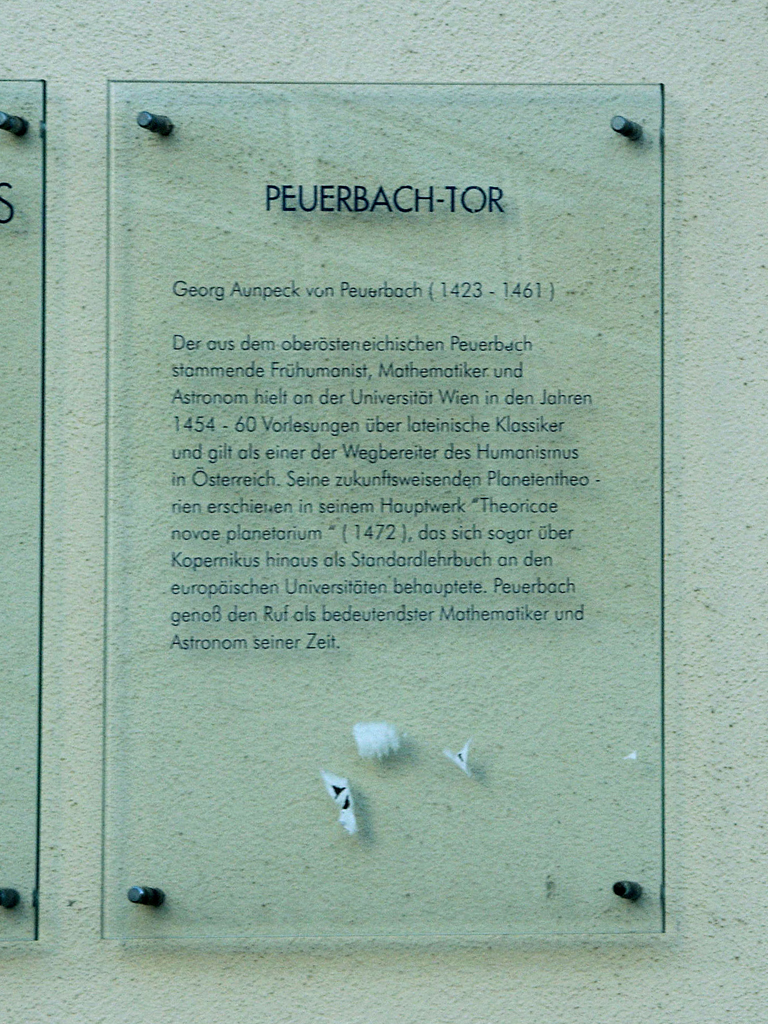 Peuerbach, von Biographien im AustriaForum